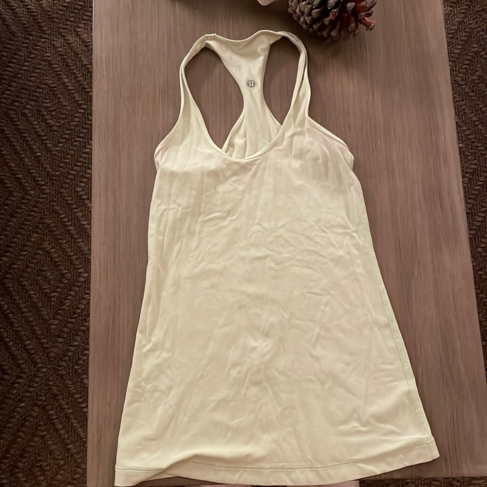 Lululemon Racerback neon yellow tank top